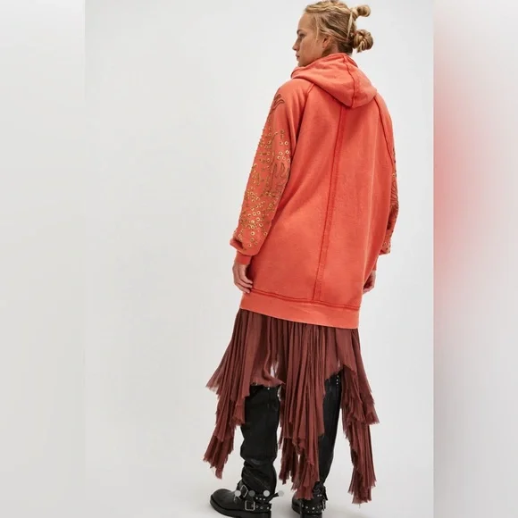 We The Free Sparkle Daze Kango Hoodie, XSMALL NWT - Picture 2 of 11